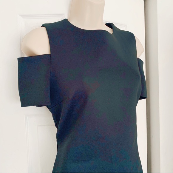 Calvin Klein Peekaboo Shoulder Midi Black Dress - Picture 4 of 12